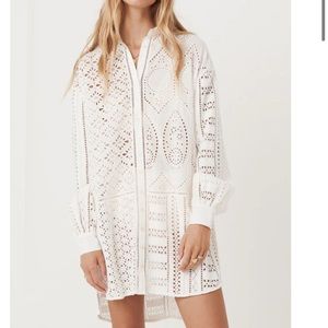 Spell Lottie oversized shirt dress